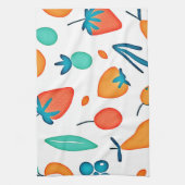 FruchtWhimsy: Verspieltes Muster Geschirrtuch (Vertikal)