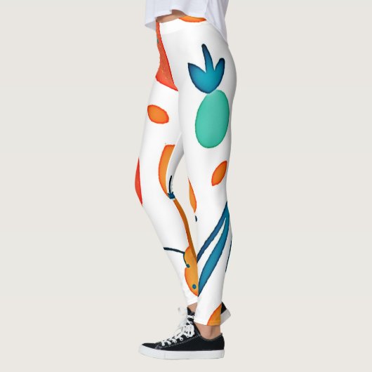 FruchtWhimsy: Verspieltes Muster Leggings (Links)