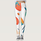 FruchtWhimsy: Verspieltes Muster Leggings (Vorderseite)