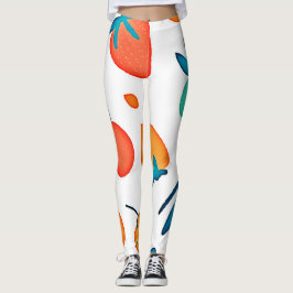 FruchtWhimsy: Verspieltes Muster Leggings