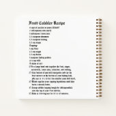 Fruchtwürfelrezeptur Notizblock (Rückseite)