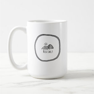 Früh aufstehen: Einfachheit im Landleben Minimalis Kaffeetasse