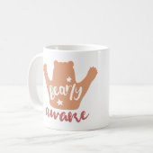 früh aufwachen, schlafen, Bären überholen Kaffeetasse (Vorderseite Links)