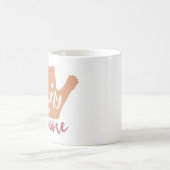 früh aufwachen, schlafen, Bären überholen Kaffeetasse (Mittel)