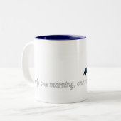 früh ein Morgen Zweifarbige Tasse (Vorderseite Links)