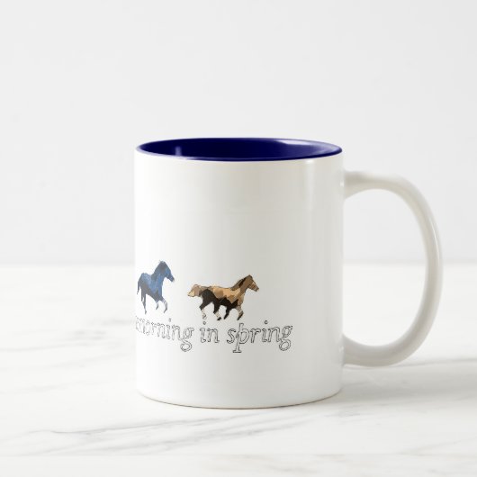 früh ein Morgen Zweifarbige Tasse (Rechts)