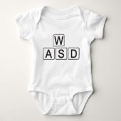 Früh lernendes WASD Baby Strampler (Vorderseite)