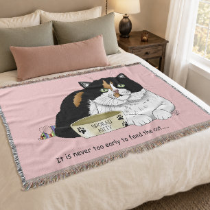 Früh Morgen Hunger Kitty Decke