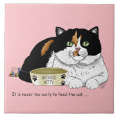 Früh Morgen Hunger Kitty Fliese (Vorderseite)