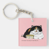 Früh Morgen Hunger Kitty Schlüsselanhänger (Vorderseite)