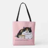 Früh Morgen Hunger Kitty Tasche (Rückseite)