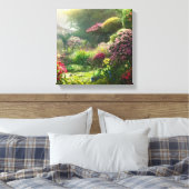 Früh Morgen im Garten Leinwanddruck (Insitu (Schlafzimmer))
