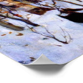 Früh Morgen im Wald Poster (Ecke)