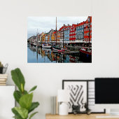 Früh Morgen in Kopenhagen Poster (Heimbüro)