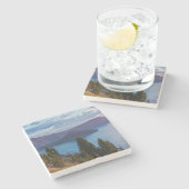 Früh Morgen, Kratersee Steinuntersetzer (Seitenansicht)