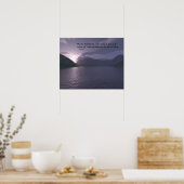 Früh Morgen mit Verse Poster (Küche)