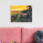 Früh morgens, allein auf dem Fluss Sarr Leinwand P (Insitu (Wohnzimmer))