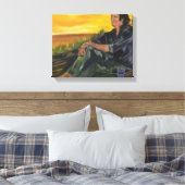 Früh morgens, allein auf dem Fluss Sarr Leinwand P (Insitu (Schlafzimmer))