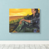 Früh morgens, allein auf dem Fluss Sarr Leinwand P (Insitu (Holzboden))