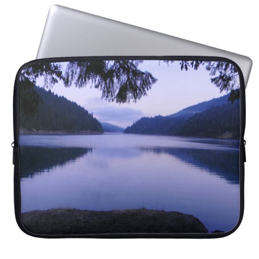 Früh morgens Frieden...... Laptopschutzhülle (Vorderseite)