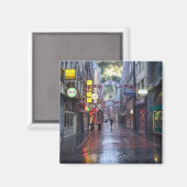 Früh morgens Regen - Amsterdam im November Magnet (Vorderseite/Rückseite)