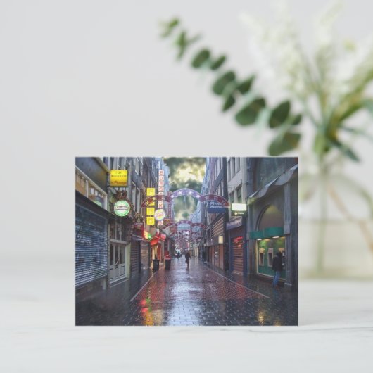 Früh morgens Regen - Amsterdam im November Postkarte (Stehend Vorderseite)