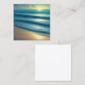 Früh morgens Sonnenaufgang über einem veralteten S Quadratische Visitenkarte (Vorne/Hinten)