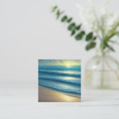 Früh morgens Sonnenaufgang über einem veralteten S Quadratische Visitenkarte (Stehend Vorderseite)