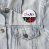 Früh persönlich abstimmen 2026 button (Beispiel)
