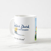 "Früh steigen " Kaffeetasse (Vorderseite Links)