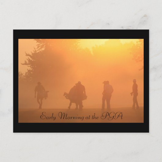 Früh Vormittag bei der PGA-Postkarte Postkarte (Vorderseite)