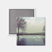 Früh will ich das Bibelverse suchen Magnet (Vorderseite/Rückseite)