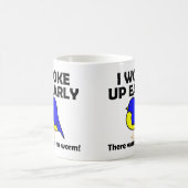 Frühaufsteher erhält den Wurm aufwachte früh Kaffeetasse (Mittel)
