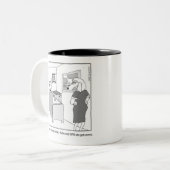 Frühaufsteher erhält Würmer Zweifarbige Tasse (Vorderseite Links)