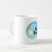 Frühaufsteher mit Kaffee Kaffeetasse (Vorderseite Links)