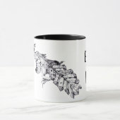 "Frühaufsteher-" prähistorische Vogel-Kunst Tasse (Zentrum)