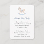 Frühaufsteher Rocking Horse Baby Dusche bringen ei Begleitkarte (Vorderseite)