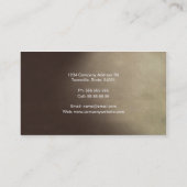 Frühaufsteher, Visitenkarteschablone Visitenkarte (Rückseite)