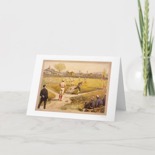 FrühBaseball Print 1887 Karte (Vorderseite)