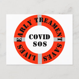 Frühbehandlung Rette Leben Postkarte
