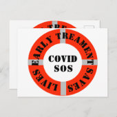 Frühbehandlung Rette Leben Postkarte (Vorne/Hinten)