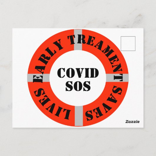 Frühbehandlung Rette Leben Postkarte (Rückseite)