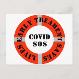 Frühbehandlung Rette Leben Postkarte