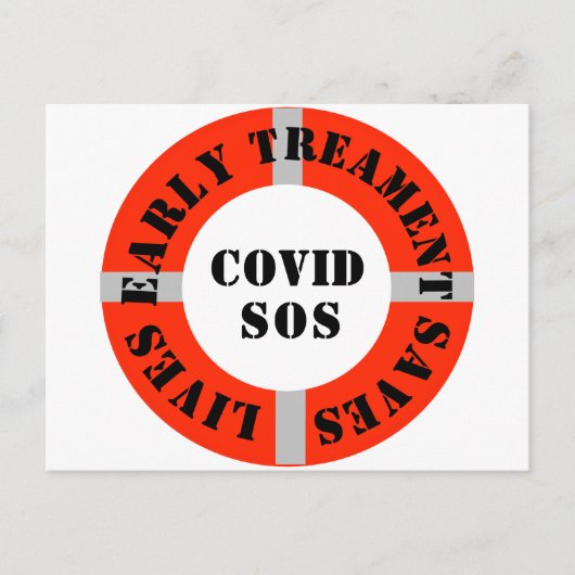 Frühbehandlung Rette Leben Postkarte (Vorderseite)