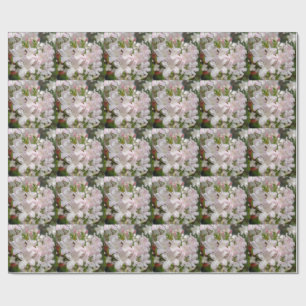 Frühblühende rosa Azaleenblüten Geschenkpapier
