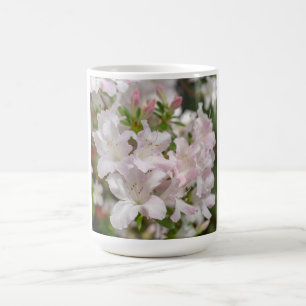 Frühblühende rosa Azaleenblüten Kaffeetasse