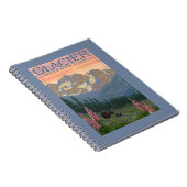 Frühblumen - Glacier National Park, MT Notizblock (Rechte Seite)