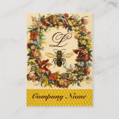 FRÜHBLUMEN HONEY BIE, BLÜHEN, RINGEN VISITENKARTE (Rückseite)