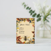 FRÜHBLUMEN HONEY BIE, BLÜHEN, RINGEN VISITENKARTE (Stehend Vorderseite)