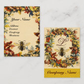 FRÜHBLUMEN HONEY BIE, BLÜHEN, RINGEN VISITENKARTE (Vorne/Hinten)